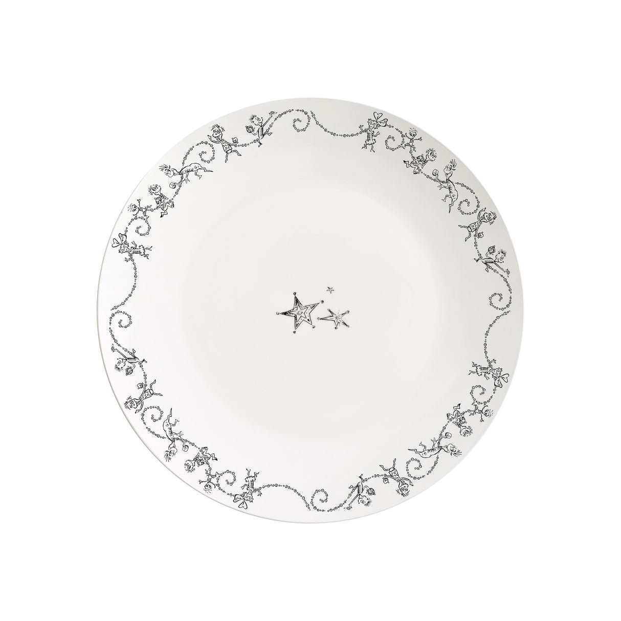 The Grinch 12PC 4 Place Porcelain Dinner Set Plates & Bowls Christmas Dinnerware