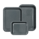 3-Piece Grey Enamel Oven Tray Set