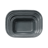 3-Piece Grey Enamel Pie Dish Set