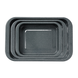 3-Piece Grey Enamel Roasting Tin Set