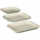 J&L 3-Piece Enamel Oven Tray Set, Sage Green & Cream
