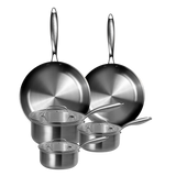 J&L 'Signature' 5-Piece Tri-Ply Stainless Steel Pan Set