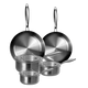J&L 'Signature' 5-Piece Tri-Ply Stainless Steel Pan Set