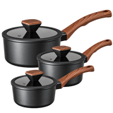 Matt Tebbutt Recycled Forged Aluminium Saucepan Set, 3 Piece