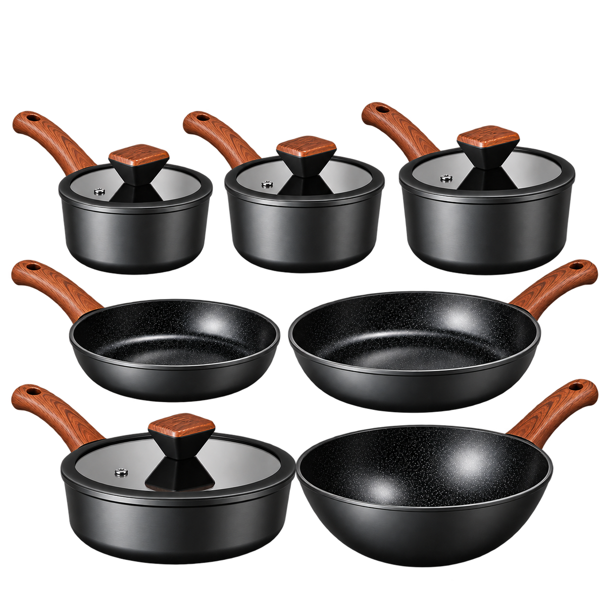 Matt Tebbutt Recycled Forged Aluminium Cookware Set, 7 Piece